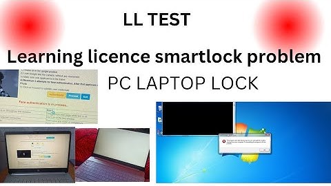 Learning licence smartlock problem not working and PC lock