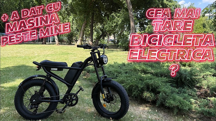 CEA mai tare BICICLETA ELECTRICA cu care AM MERS? si A DAT CU MASINA PESTE MINE  - Riding Times Z8