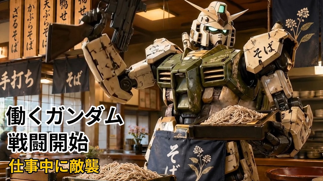 仕事中のガンダムが突然戦闘開始したらこうなる｜働くガンダム緊急出撃30連発｜ξ