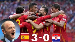 Peter Drury Poetry🥰 on Spain Vs Croatia 3-0🤩🔥