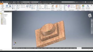 Drawing withs shouldering (Steps) AutoCAD Inventor, Simple Manipulation with the basics, (Tutorial )