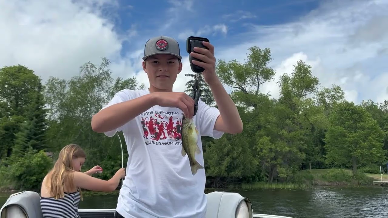 Bass fishing in northern Minnesota