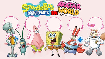 How To Make SpongeBob SquarePants 🧽🦀in Avatar World!! #avatarworld #spongebob #videos