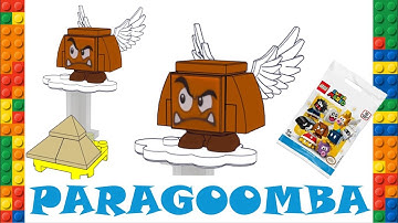 LEGO PARAGOOMBA 3D BUILD INSTRUCTION HOW TO (Super Mario Character Packs Series 1 71361)