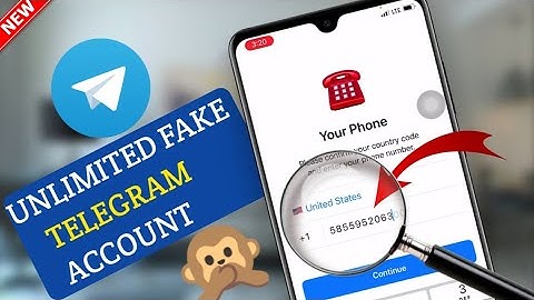 NEW! Unlimited Fake Telegram Account | Create Fake Telegram Account Without Phone Number ✅🤫💯🙊