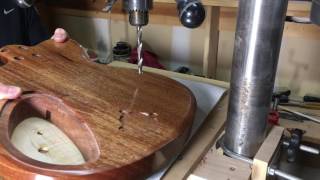 How To Drill String Through Holes In A Guitar Body
