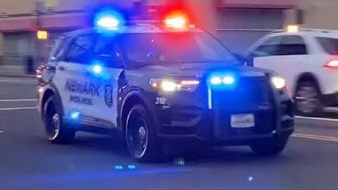 Newark Police Unit 312 Responding Code 3 With Howler Siren On Broad St 8/27/22