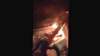 Looftlighter in fireplace