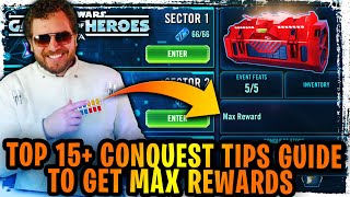 TOP 15+ CONQUEST TIPS GUIDE TO GET MAX REWARDS - IMPORTANT TRICKS YOU MIGHT NOT KNOW! | SWGoH