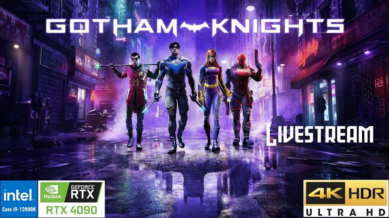 Gotham Knights Livestream - Mid to Last missions & Ending - 4k 60fps - Raytracing - No Commentary