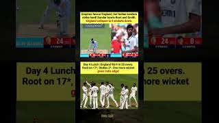 Umpires Favour ENG, But India Hits Back! Sundar Strikes Twice 🔥 #INDvsENG #Sundar