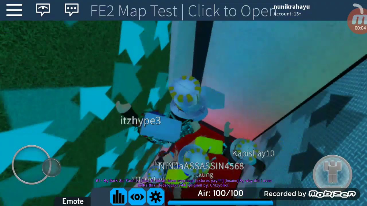 Roblox Fe2 Map Test My Dark Sci Facility Insane Multiplayer Shortcurt By - crazy difficulty is taking over map test flood escape 2 on roblox 53