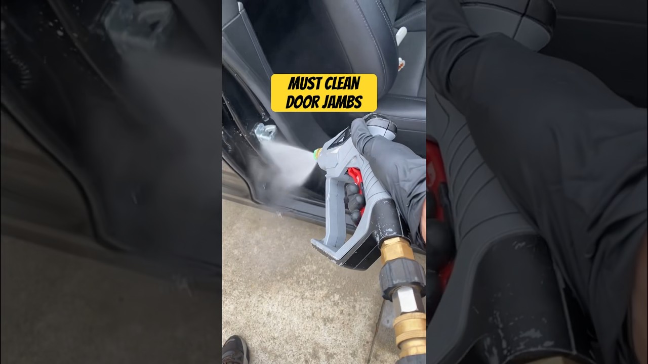 Part of exterior detail is door jambs | detailing tips | Asmr shorts 