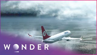 TURKISH AIRLINES FLIGHT 1951 CRASHES SHORT OF SCHIPOL AIRPORT