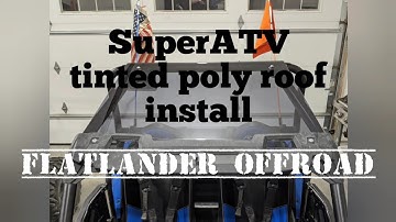 SuperATV tinted poly roof install on RZR 900 S