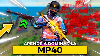 COMO DOMINAR LA MP40 EN FREE FIRE *TRUCOS Y CONSEJOS* (Como levantar mira y pegar todo rojo fácil)