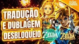 ZELDA BOTW E TOTK - TRADUZIDO E DUBLADO NO DESBLOQUEIO - COMO FAZER! PASSO A PASSO!