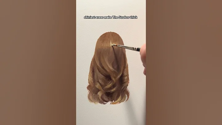 How to Paint Hair #art #painting #tutorial #howto #paintingtutorial #asmr