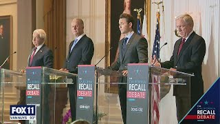 Republican candidates square off in first Newsom recall debate