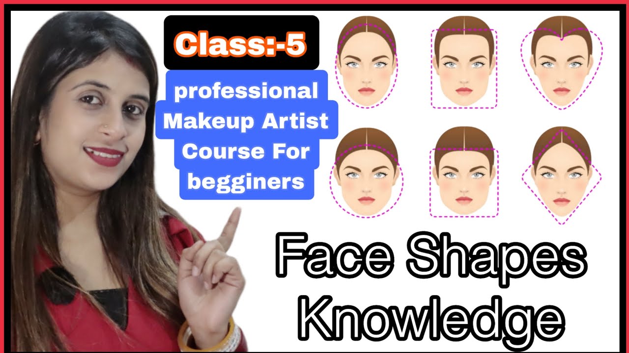 Class:-5 How to identify Face shapes! Proffesional Makeup Artist Course ...