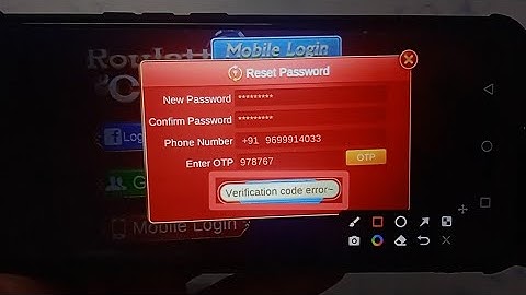 How to fix Verification code error- problem solve in Roulette Club