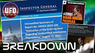 DoD IG UFO Report, Dr. Pasulka on Rogan & more || The Breakdown