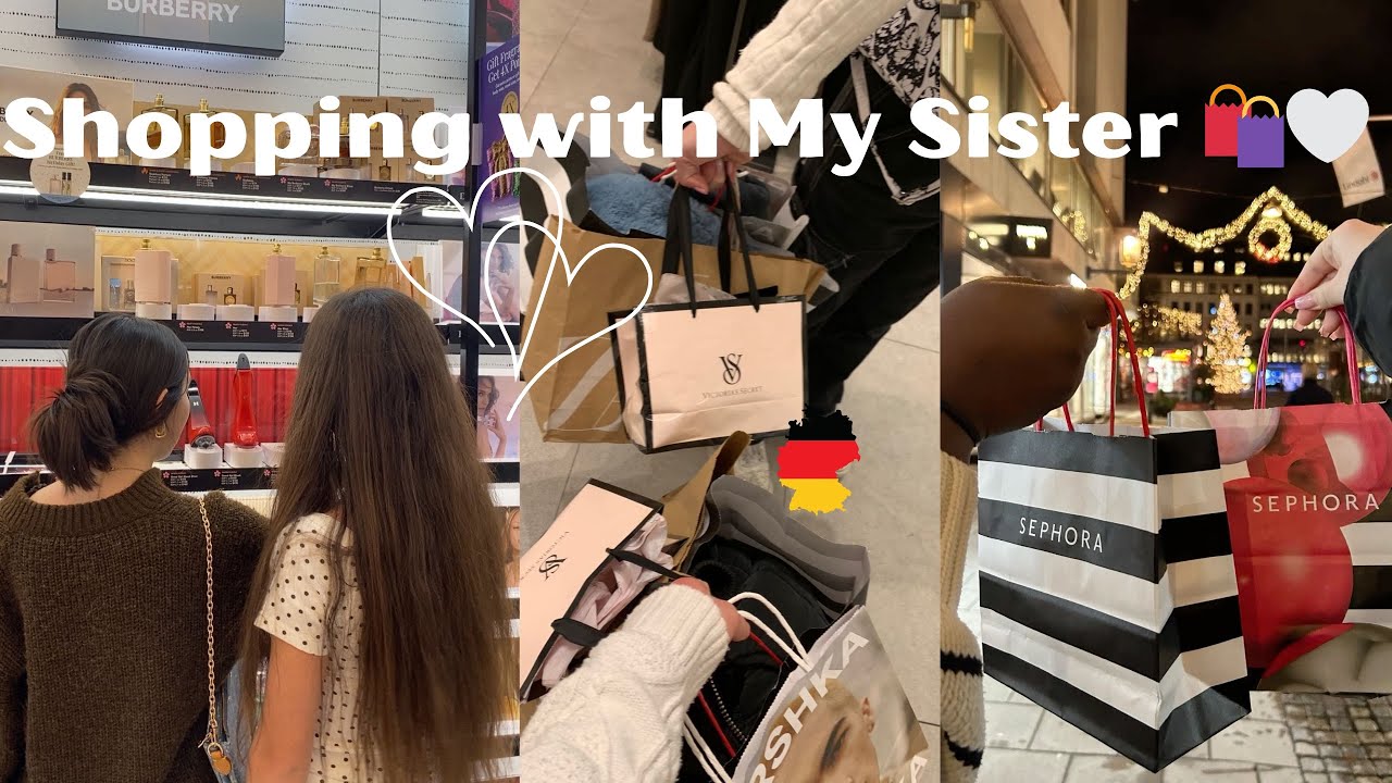 Shopping Sister Day in Germany 🤍🇩🇪| Cozy Finds & Little Moments نهار شوبينغ مع أختي ف ألمانيا 👯‍♀️🛍️