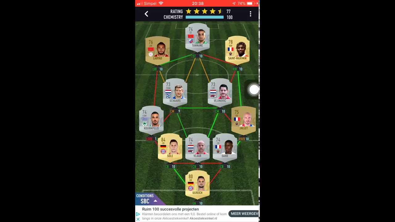 De ligt competition debuts sbc