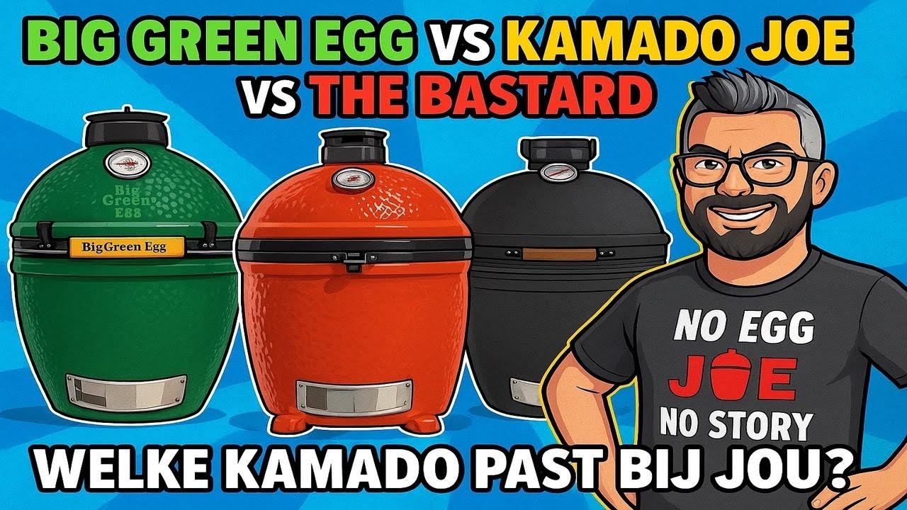 Big Green Egg VS The Bastard VS Kamado Joe!🔥 Welke kamado past bij jou?!