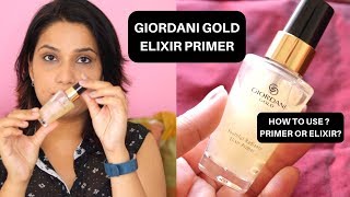 meandru Circ Poartă  Oriflame Giordani Gold Youthful Radiance Elixir Primer Review | Primer or  Elixir ?? - YouTube