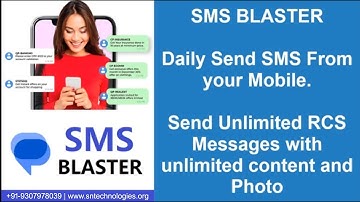 #SMS #blaster  : Send SMS From Mobile + Unlimited RCS (Rich Content Services)