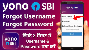 Yono SBI Forgot Username And Password 2025 | How To Reset Yono SBI Username And Password