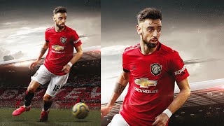 How to Create Professional Sports Poster Design | Bruno Fernandes | Manchester United | GD Design