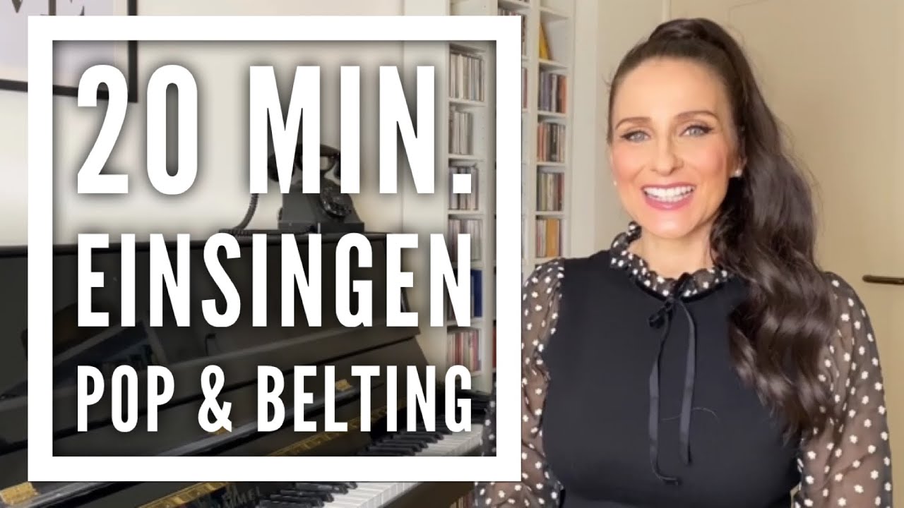 20 Minuten Einsingen für Popgesang - mit Belting-Übungen (Frauenstimme)