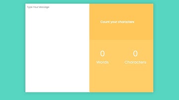 Live Word and Character Counter Using Html Css Javascript | Javascript Mini Project