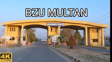 Bahauddin Zakariya University Multan | 4K Driving Tour
