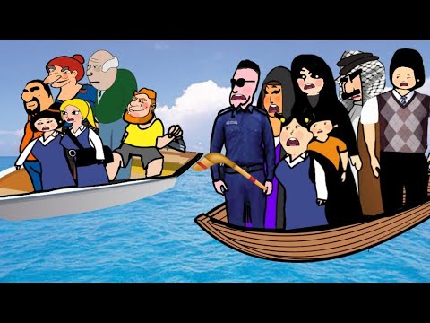 حنوشه بنت تبوشه راحت للسفره المدرسيه وصعدت بسفينه اخذوهه وطوهه للشايب عروسه ام لول تبوشه جويسم جزء3