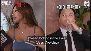 Jessi being shy around Byun Yohan