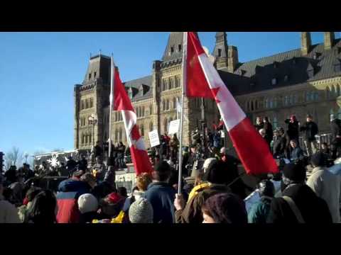 Trevor Strong performs on Parliament Hill