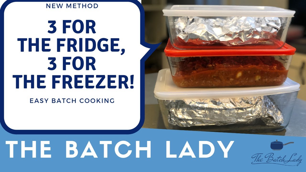 3 meals for the fridge 3 for the freezer