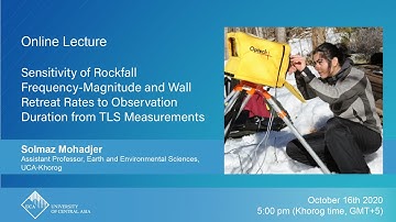 Online Public Lecture: Sensitivity of Rockfall Frequency-Magnitude