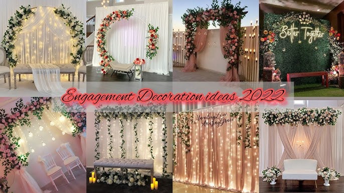 DIY WEDDING DECORATION IDEAS|ENGAGEMENT DECOR WITHIN 1000rs | EASY ...