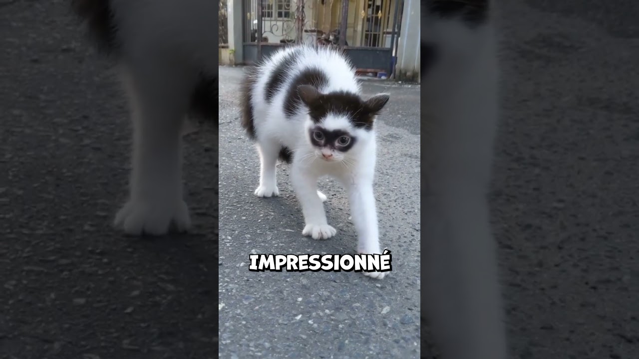 L’homme a recueilli un chat avec une fourrure de super-héros 