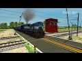 Two Trains Crossing Each Other at Railroad Diamond Crossing | Train on Roads – Train Simulator 2021