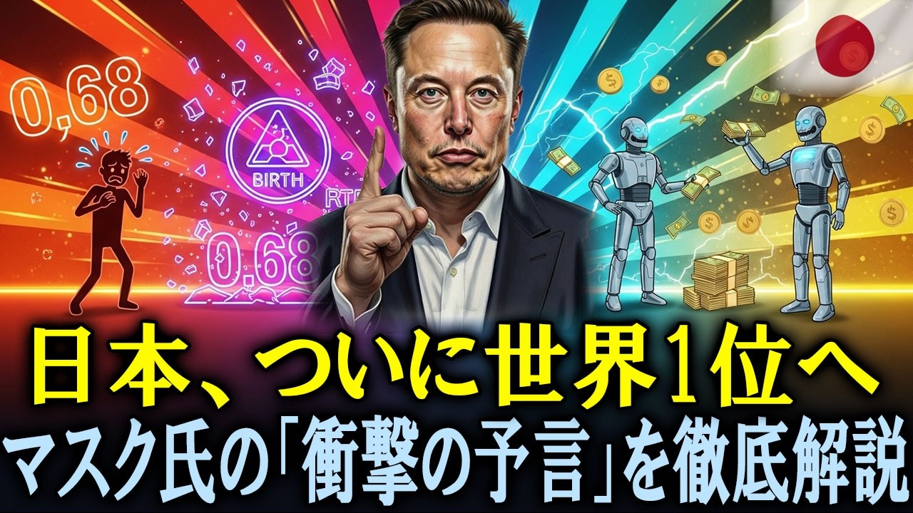 【衝撃】「日本は世界1位になる」世界一の富豪イーロン・マスクの驚愕の予言分析!