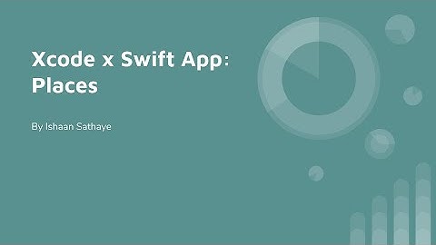 Places App Demo (Xcode x Swift)