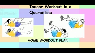 HOME Workout Plan// Indoor Workout in a Quarantine// COVID-19