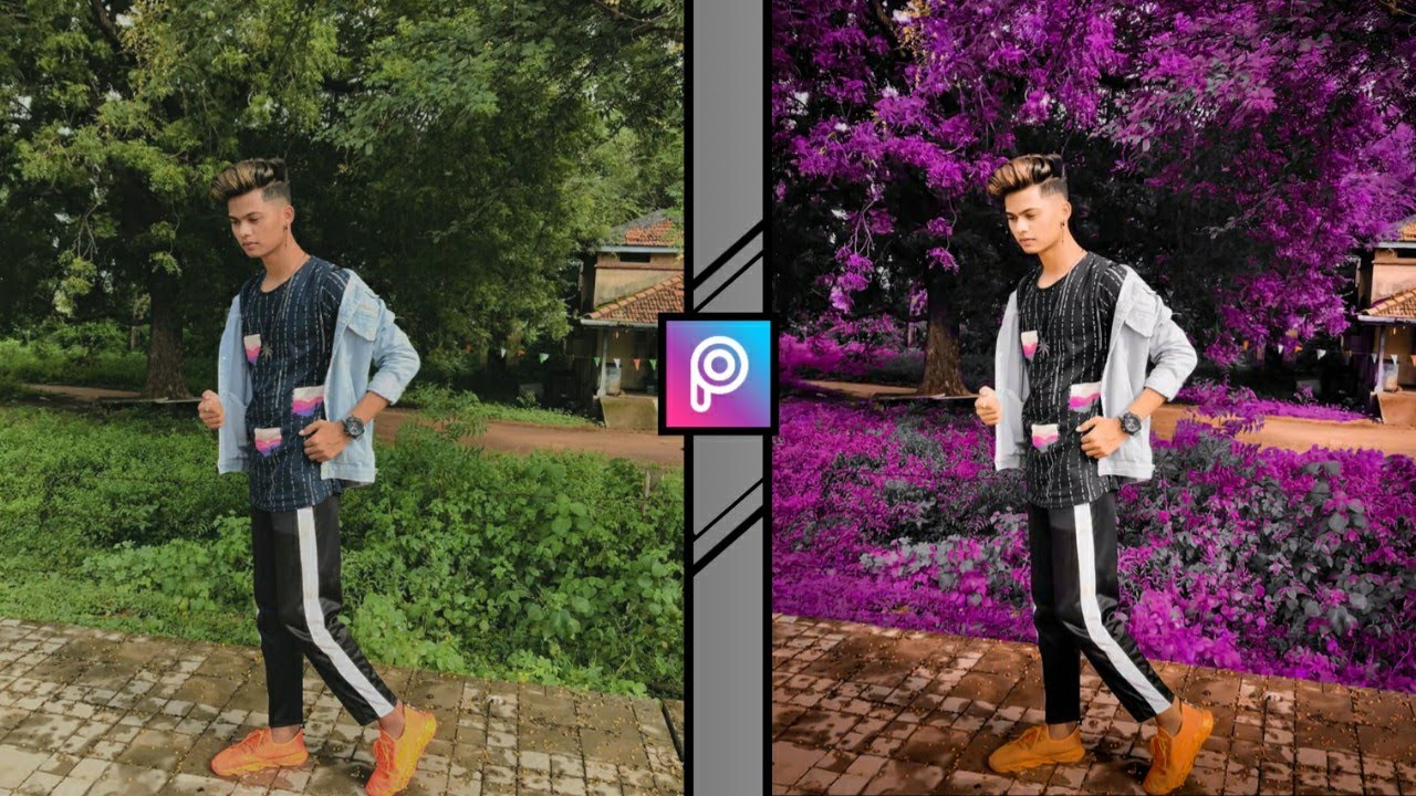 Realistic MOODY PINK color tone in picsart and Lightroom || 