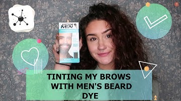 TINTING MY BROWS WITH MEN