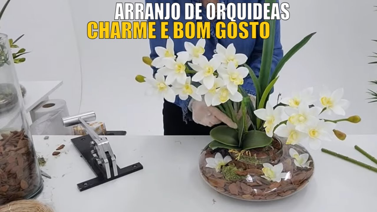 Como Fazer um Maravilhoso Arranjo de Orquideas